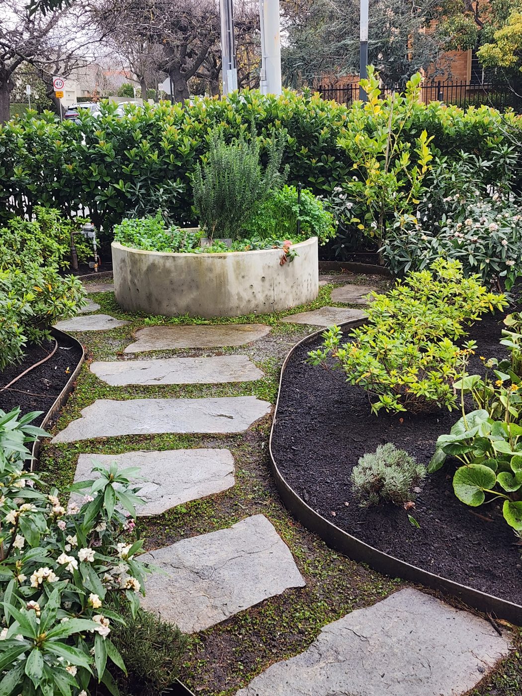 Stone path — Natural stepping stones